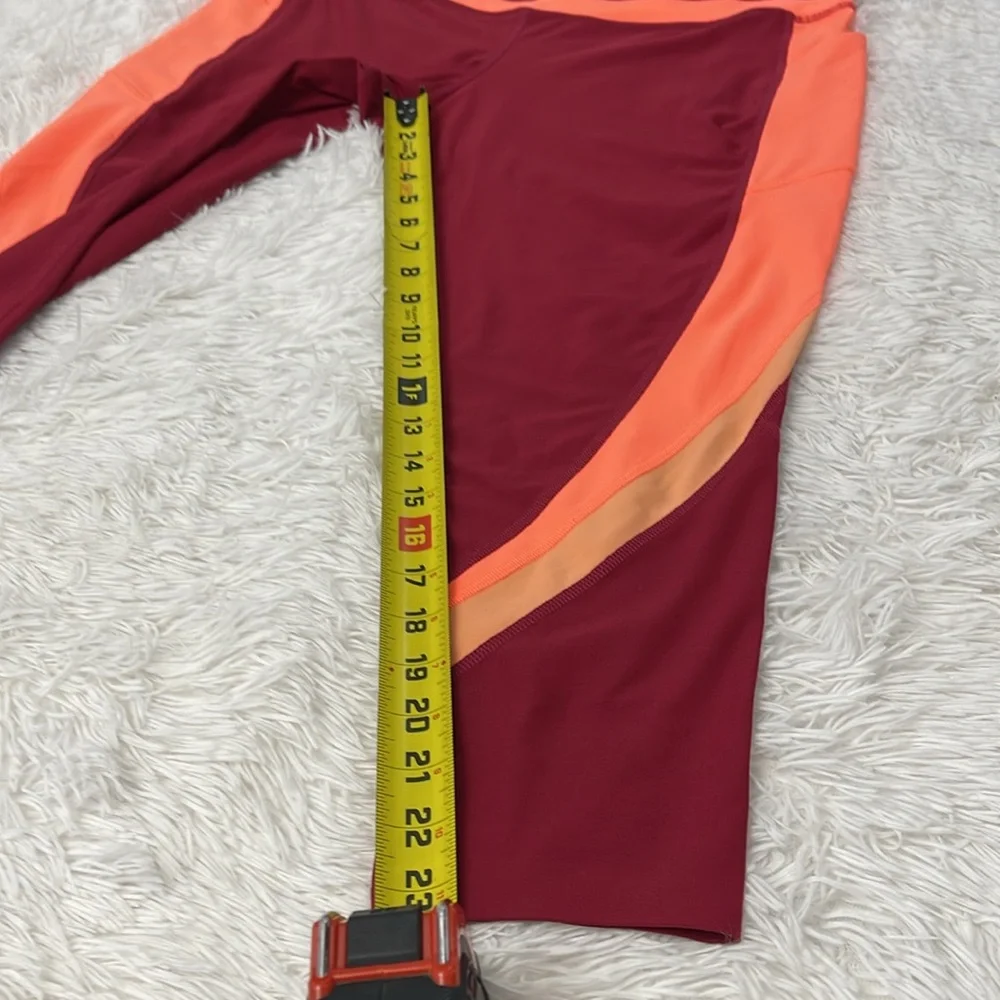 Xersion Red and Orange Leggings for Active Comfort WOMENS SIZE XXL